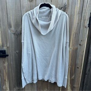 Free People Ribbed open back long-sleeve Top Size medium